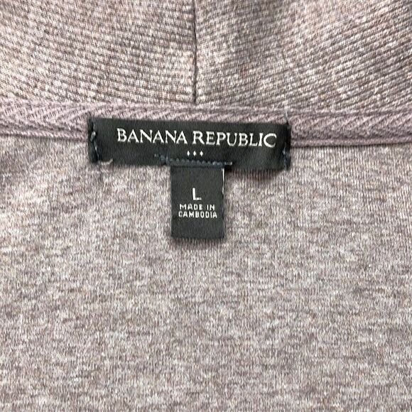 Banana Republic Sweater Mens Large Brown Cowl Neck Button Front Pullover Sweater - Picture 5 of 8